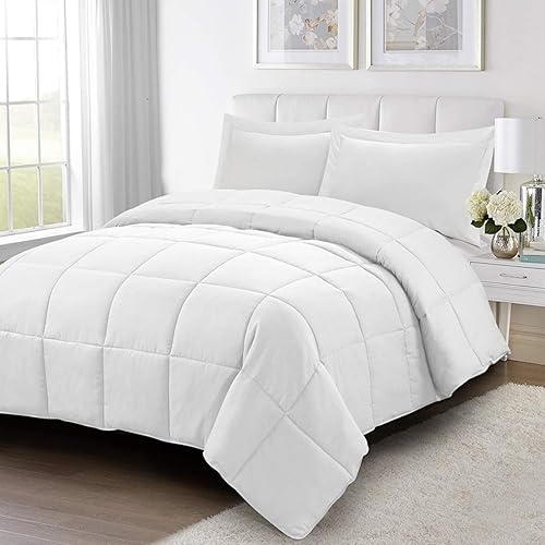 HUAJIE HJ - Juego de edredón acolchado reversible alternativo de 3 piezas para todas las estaciones (tamaño King y California King, doble cara color
