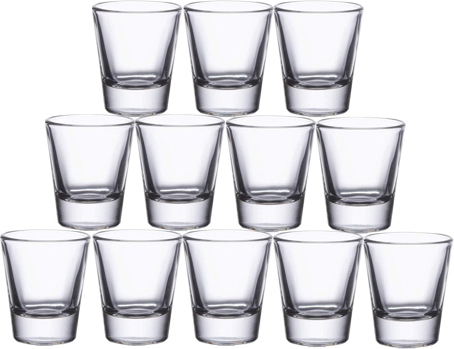 Buy Gmark 1.5Ounce Heavy Base Shot Glass Set, Whiskey Shot Glass in