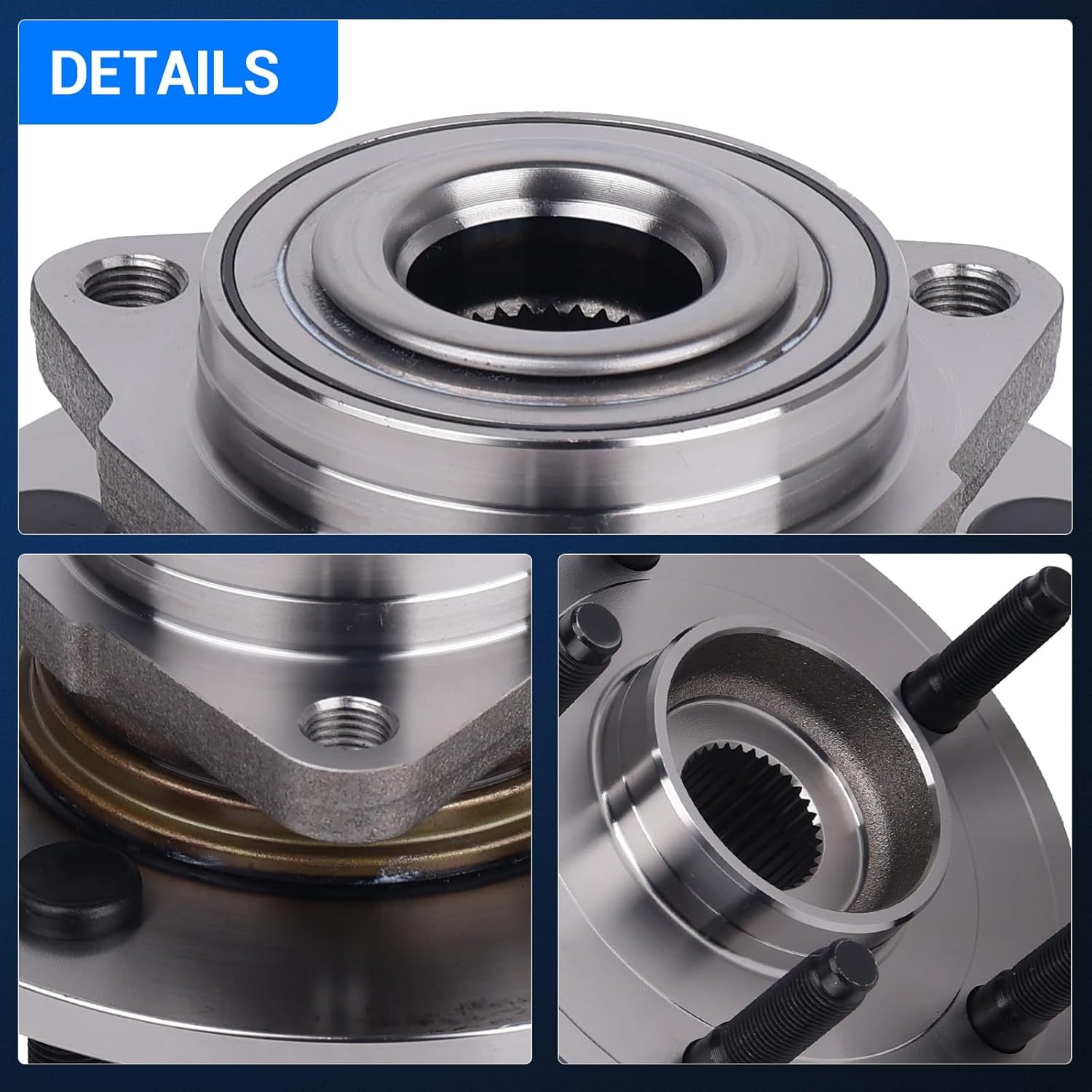 Autoround 515072 Front Wheel Hub and Bearing Assembly Compatible with 2002-2008 Dodge Ram 1500 Non-ABS 5 Lug - Image 7