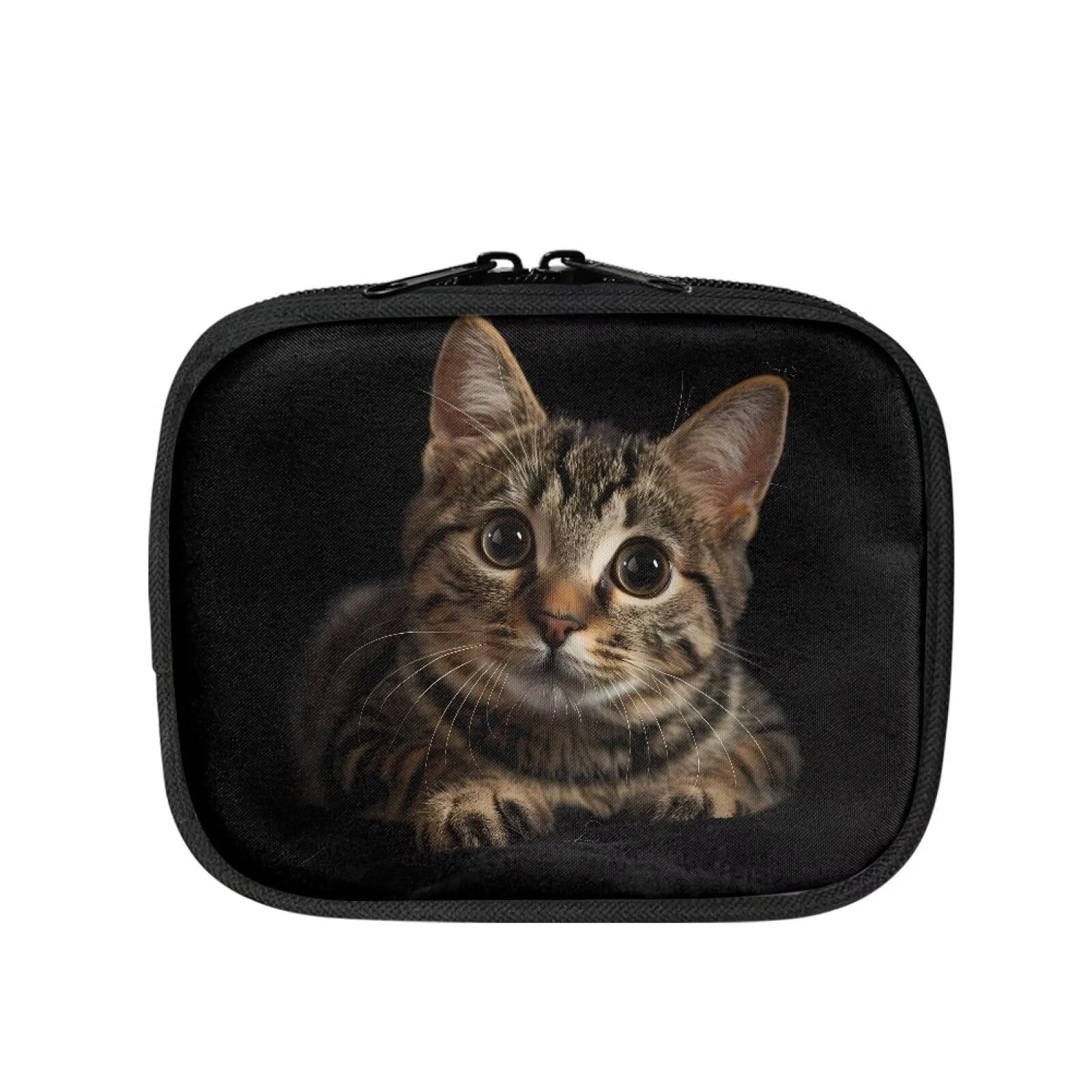 Uorisanigo Mini First Aid Bag Empty Organizer Cute Cat Medical Bag Empty Small Travel First Aid Pouch Hard Shell Medical Case Perfect for Travel Outdoor Home Office Camping Hiking Car