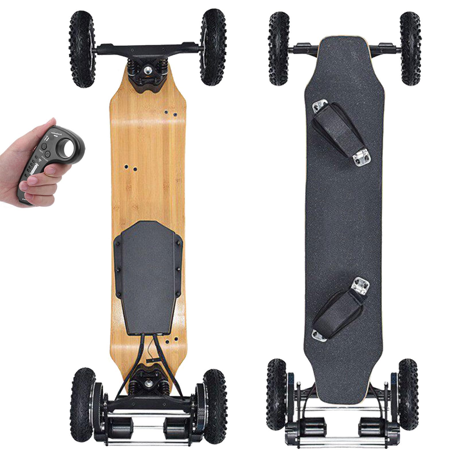 Skateboard électrique, Longboard Skateboard Tout Terrain, Plateau 10 Plis, idéal trajets Routiers, Ville et Campus pour Adultes Square-Corners