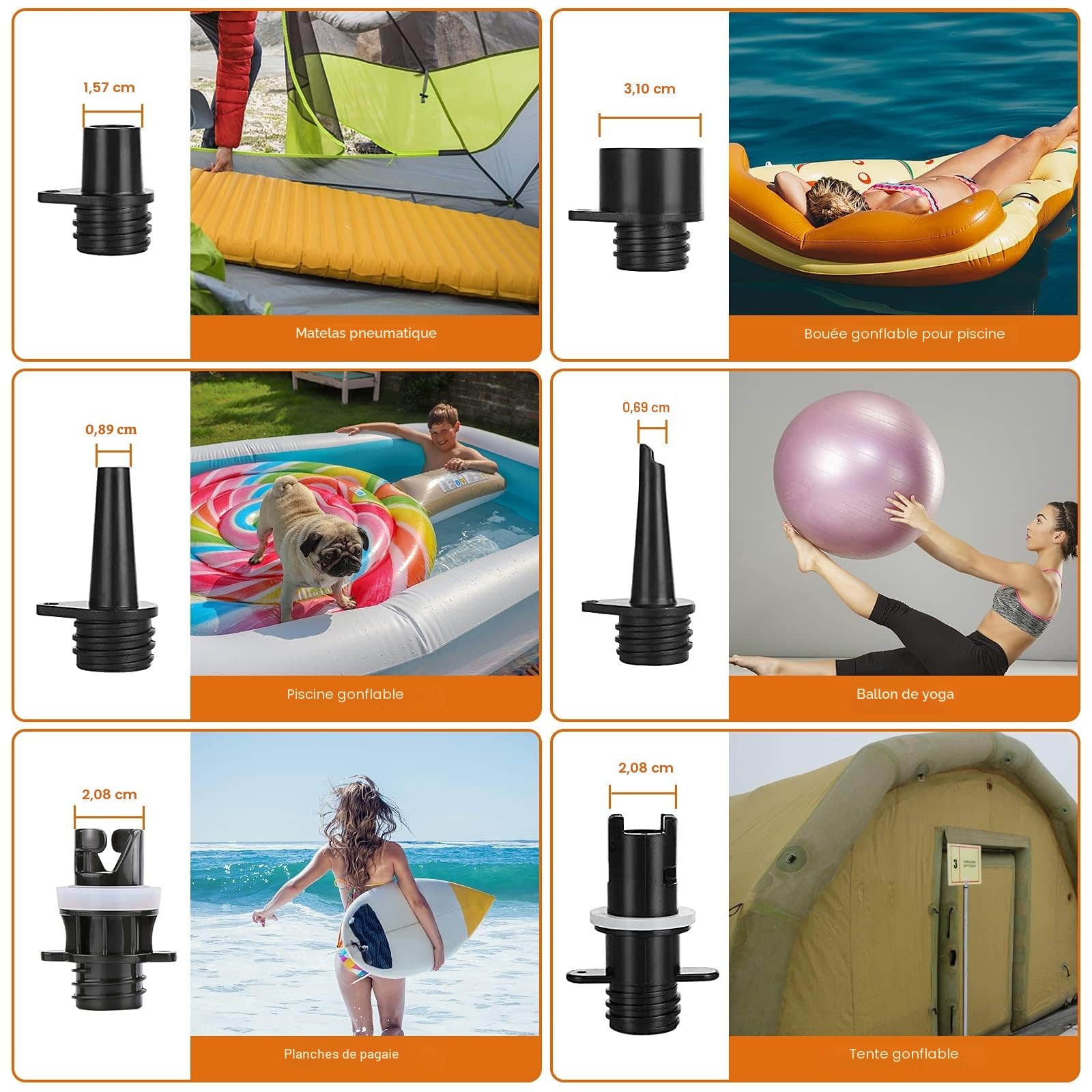 AGPTEK Pompe à air Rechargeable, Pompe à air électrique numérique pour Paddleboard Gonflable 16 PSI 12 V, portative pour Matelas pneumatiques, tentes et Bateaux gonflables