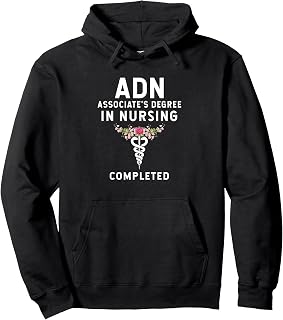 ADN Associate's Degree in Nursing Student Graduate Completed Pullover Hoodie