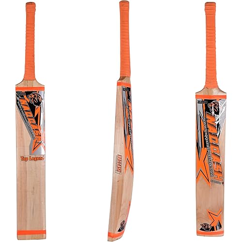 Kashmir Willow Leather Ball Cricket Bat, Exclusive Cricket Bat for Adult Full Size with Free Best Bat Cover & Protection Sheet