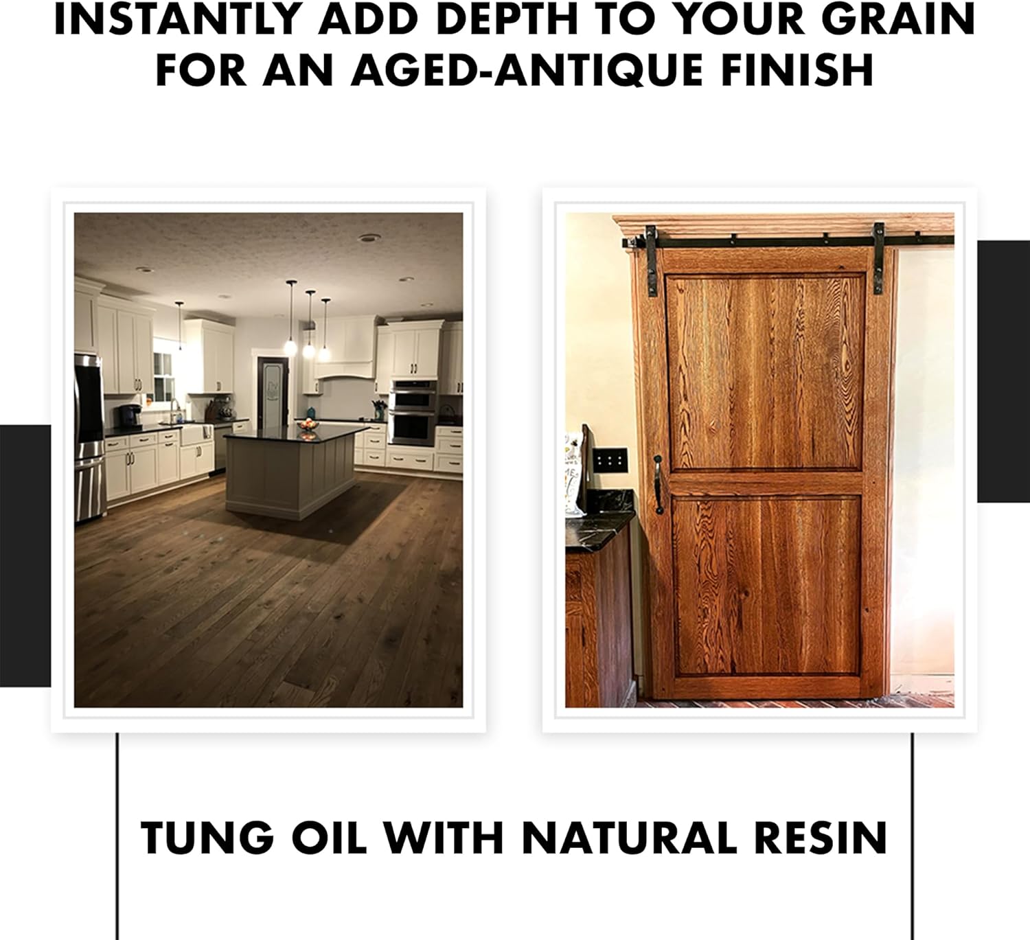 RMP Finishes Dark Tung Oil for Wood Finishing, Cutting Boards, Outdoor Furniture, Butcher Blocks, Wooden Flooring, Food Grade, Waterproof, 32 oz.