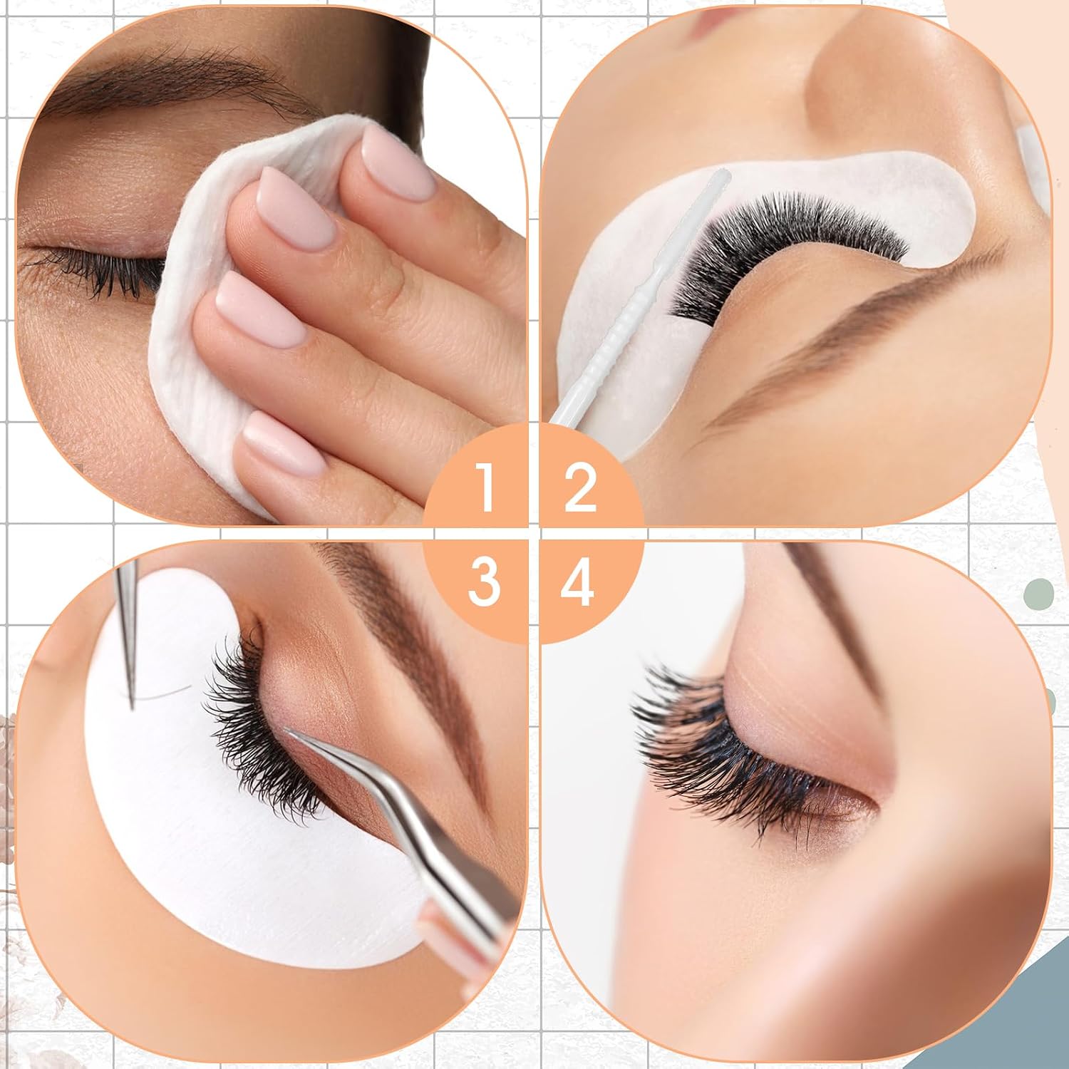 400 Pack Microswabs for Eyelash Extensions, Micro Applicators, Disposable Micro Applicators for Eyelash Extensions, Makeup, Personal Care and Precision Cleaning, White