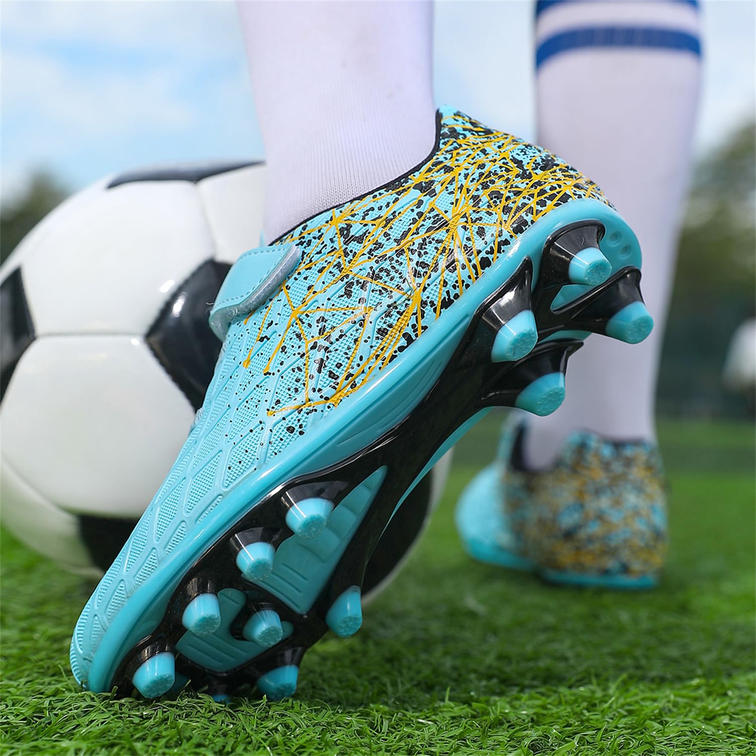 Football Boots Boys Grils FG/AG Soccer Cleats Shoes Trainers Football Shoes Training Running Shoes Teenager Sneakers — view 6