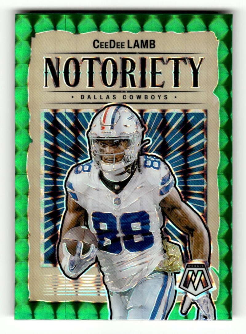 Amazon.com: 2024 Panini Mosaic Notoriety Mosaic Green #3 CeeDee