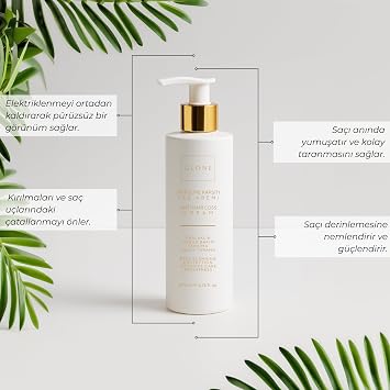 GLONE Anti-Shedding Strengthening Conditioner, 200ml | Against Breakages and Breaks | With Panthenol & Vitamin E