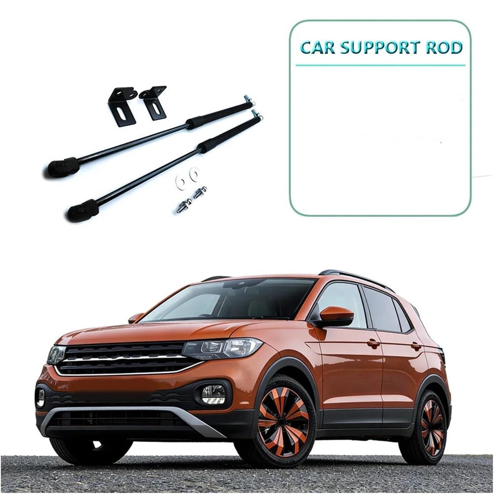 Motorhaubendämpfer Für VW T-CROSS 2019-2026 Refit Haube Gas Frühling Stoßdämpfer Strut Bars Unterstützung Stange Dämpfer Schocks Lift Unterstützt motorhaube
