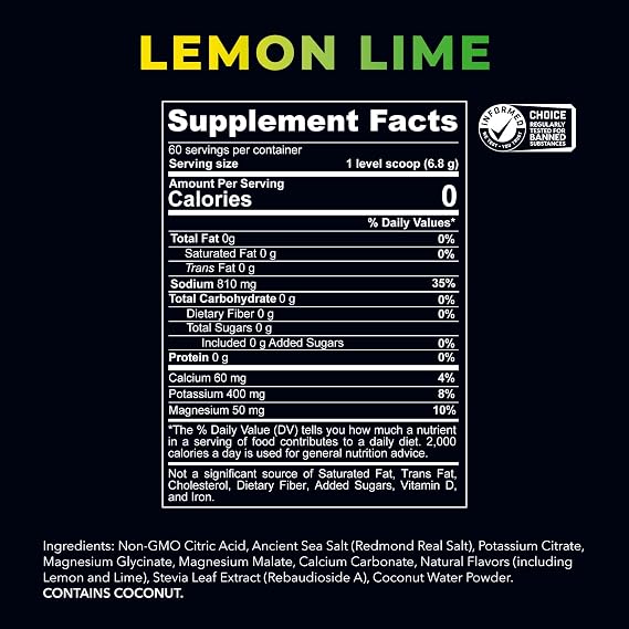 REDMOND Re-Lyte Electrolyte Drink Mix (Lemon Lime)