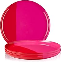 Vista 11 de Platos llanos de melamina Plato de melamina duradero e irrompible A prueba de roturas y resistente a las astillas Aptos para lavavajillas, sin