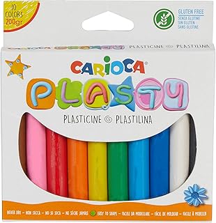Carioca Plasty Kurumayan Oyun Hamuru 10 Renk, 200 gr