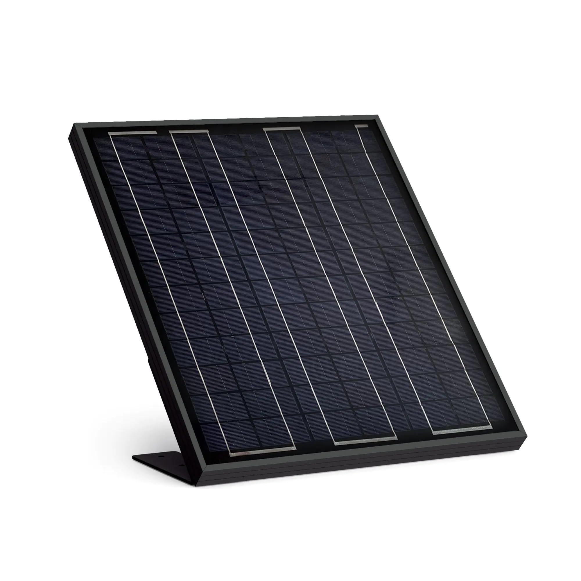 Kit Solar Avidsen para Motor de Puerta con Batería de Litio Integrada | Panel monocristalino de 20 W, batería de litio 24 V/6 Ah, IP44, 10 ciclos diarios, cable de 2 m y soporte de 45°.