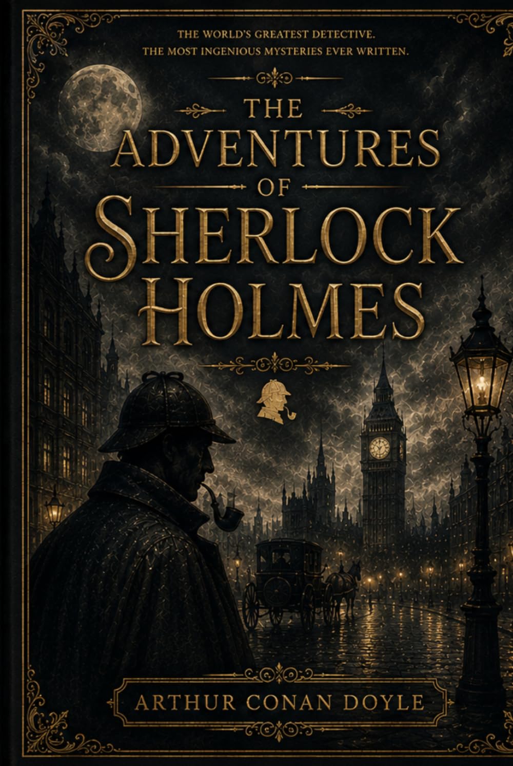 The Adventures of Sherlock Holmes: A Complete Detective Collection by Arthur Conan Doyle — Featuring Classic Mystery Stories