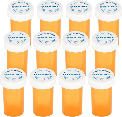 Botellas de plástico para píldoras medicinales con tapas resistentes a los niños, empujar hacia abajo y girar, frasco de receta, recipiente para