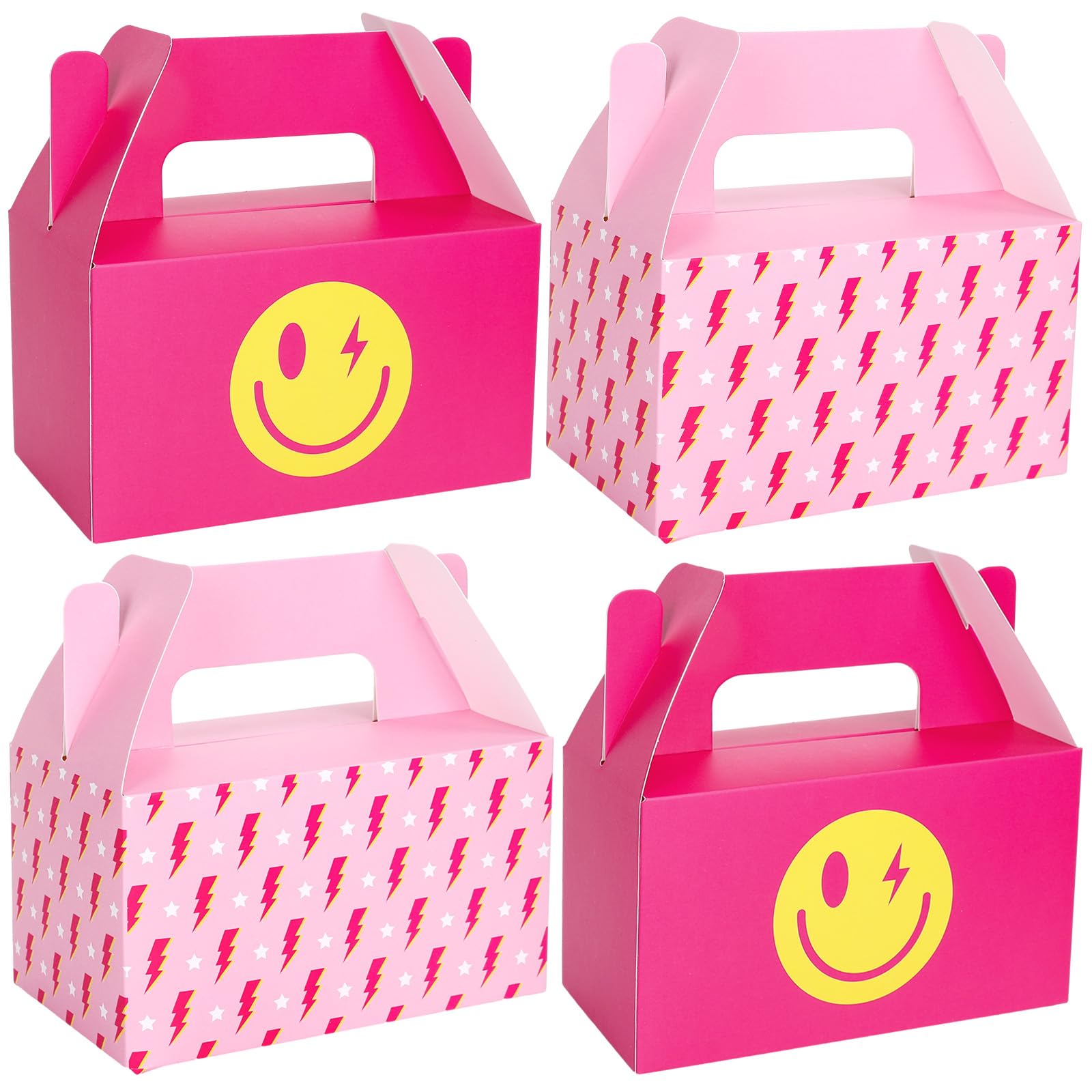 Amazon.com: FYSUIMU 24Pcs Preppy Smile Party Favor Box Hot Pink