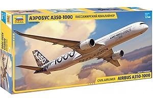 Zvezda ZVE7020 Plastic Model Building Kit 1:144 Airbus A350-1000 Airliner