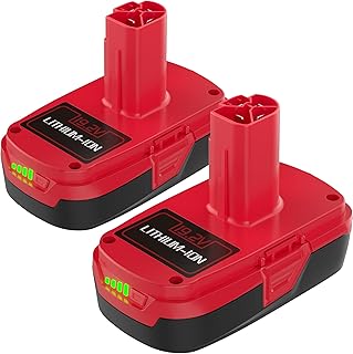 2Pack 3.5Ah Replacement for Craftsman 19.2 Volt Battery C3 19.2V Lithium Ion Battery DieHard XCP 11375 130279005 1323903 130211004 11045 315.115410 315.11485