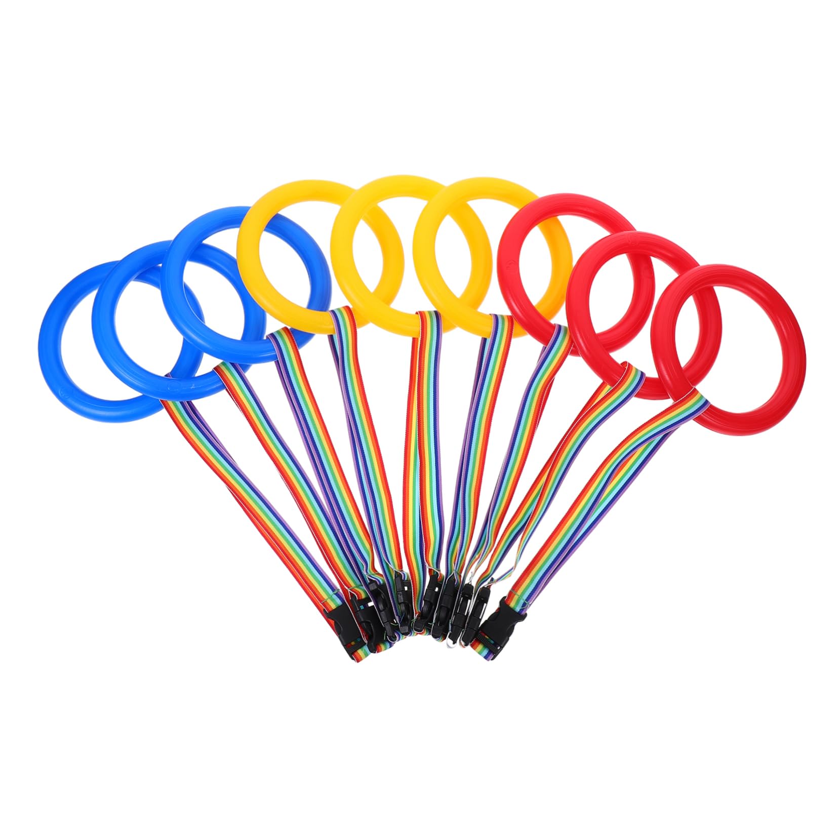 BESPORTBLE 9pcs Leashes for Outdoor Safety Daycare Walking Rope with Handles Bright Colors for Kindergarten Preschool Activities