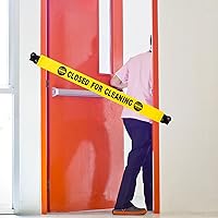 Vista 7 de Barydat Letrero de nailon con extremos magnéticos, letrero de nailon para limpieza en progreso, con ventosa, 2 unidades, con ventosa, para puerta