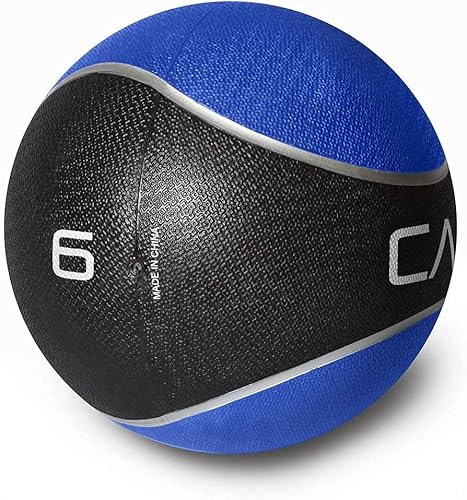 Miniatura 8 de WF Athletic Supply Bola de medicina y ejercicio goma duradera y distribución de peso consistente agarre texturizado cómodo para entrenamiento de