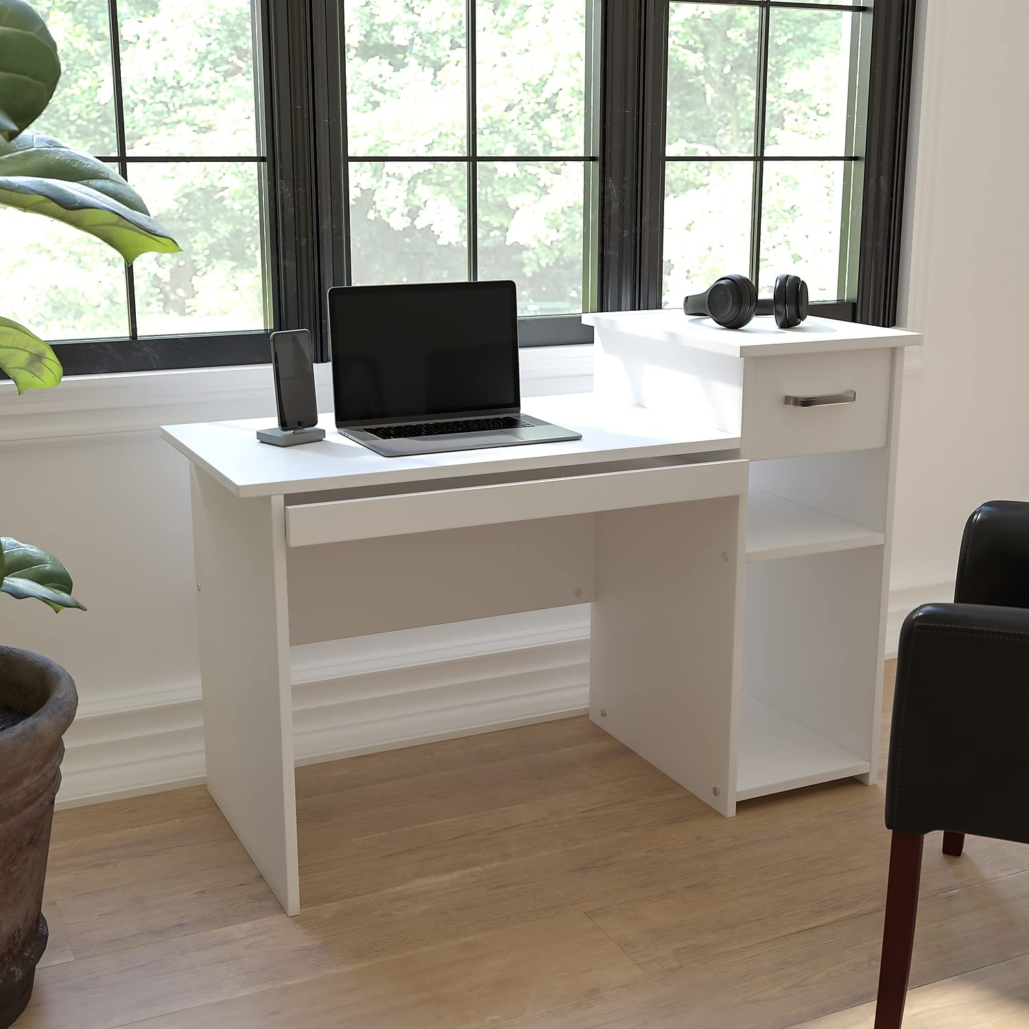 Amazon.com: Flash Furniture Highland Park White Computer