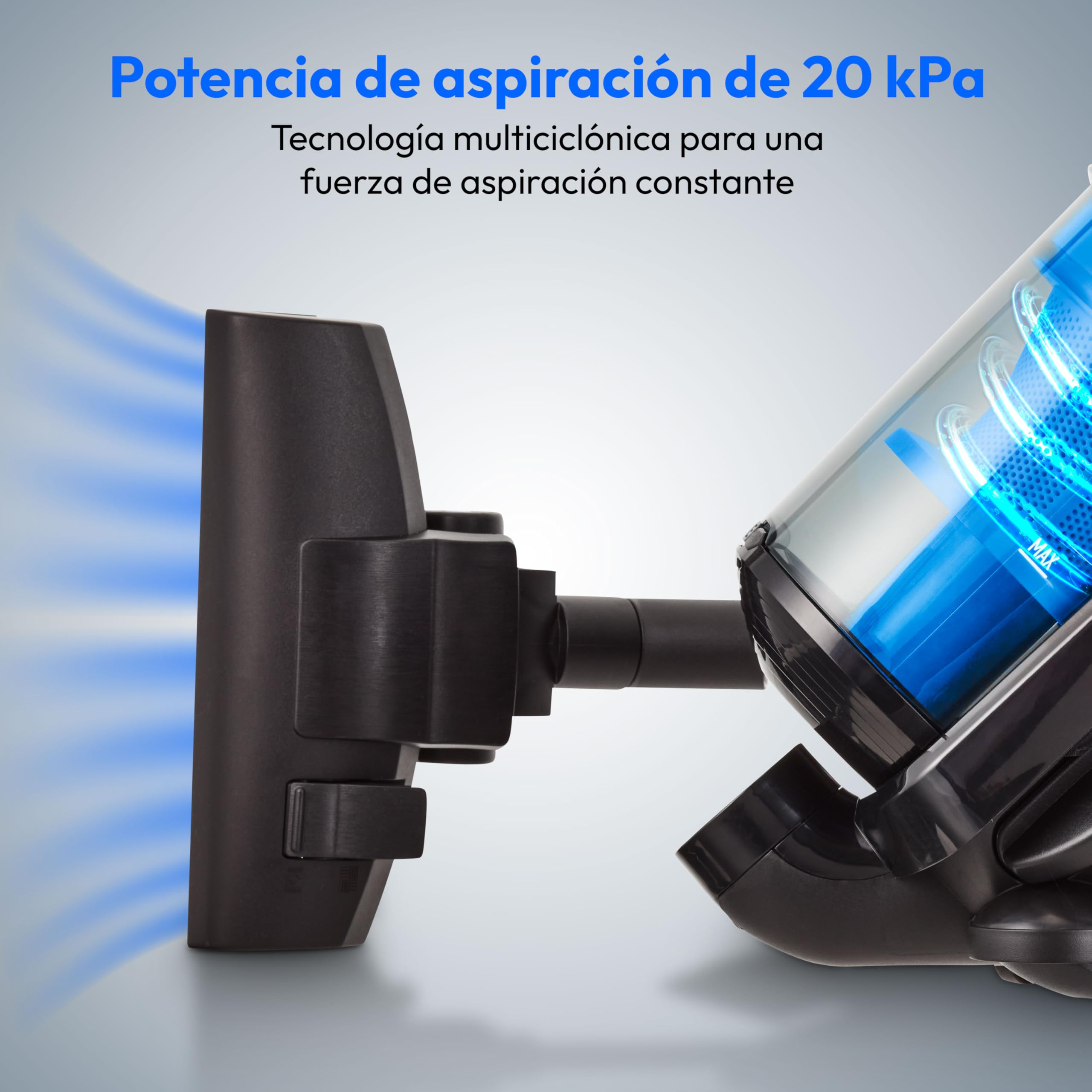 MEDION Aspiradora ciclónica sin Bolsa P4000 (900 vatios de Potencia, 4,3 litros de Capacidad del depósito de Polvo, Filtro HEPA 13 Lavable, Radio de Trabajo de 11 m, MD 11906) Azul
