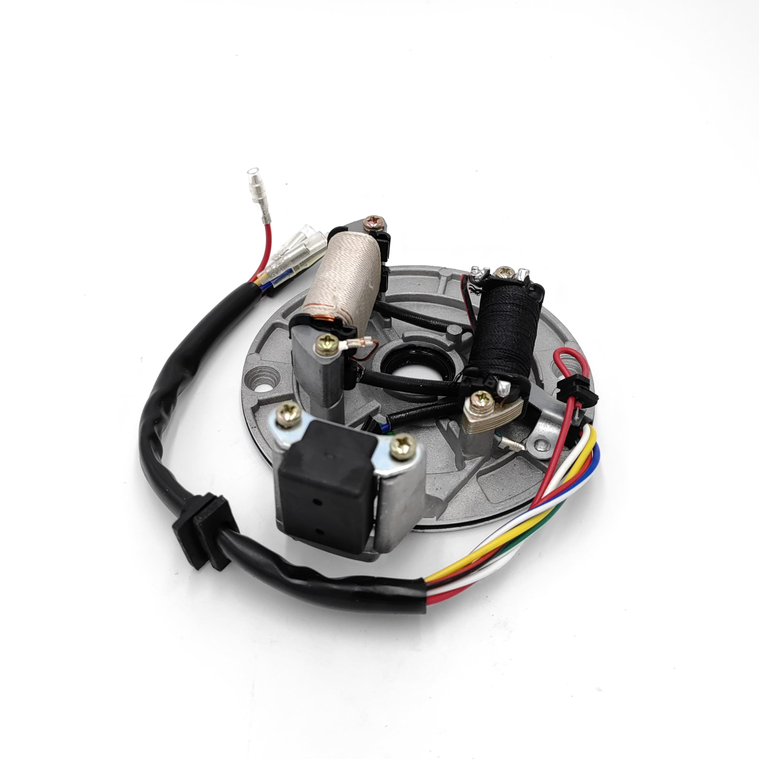 Pezzi di Ricambio Moto Statore Bobina JH70 Statore Piastra Pickup Magneto Bobina di Accensione Rotore Adatto per Pit Bike 70cc 90cc 110cc 125cc Facile da sostituire