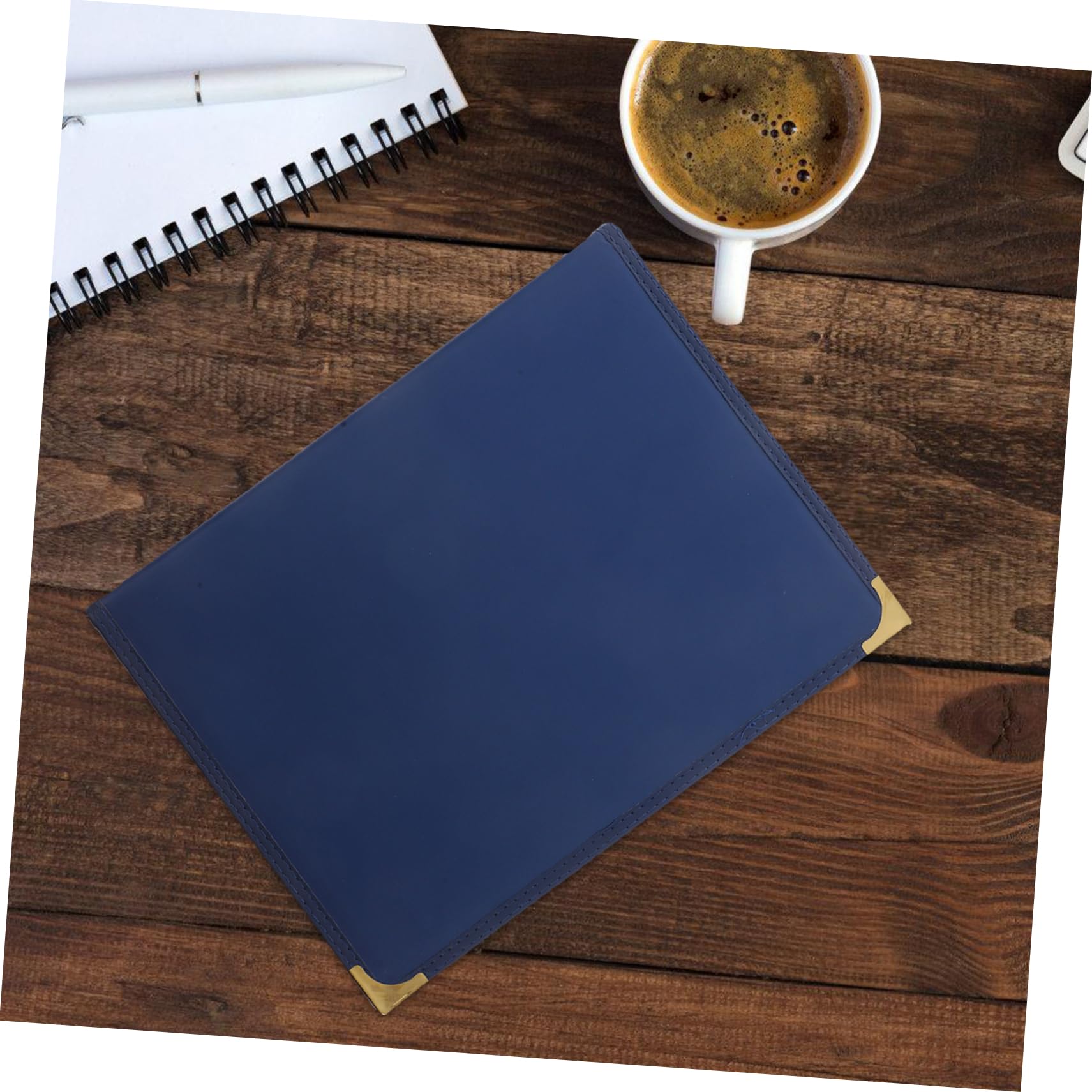 SOLUSTRE 2piezas Portamenús De Cuero Sintético Con Páginas Transparentes Carpeta Para Menú De Restaurante Páginas Caras De Unidades Para Cafeterías y Bares