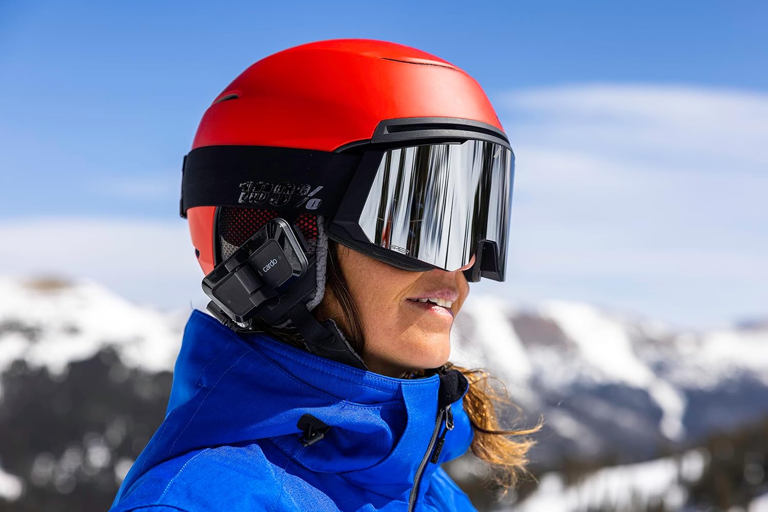 Cardo Packtalk Outdoor Helmet Communication System for Skiing, Snowboarding, Mountain Biking, Cycling and Other Outdoor Activities, Bluetooth Wireless Voice Assistant and Talk Back Technology - Black : Sports & Outdoors