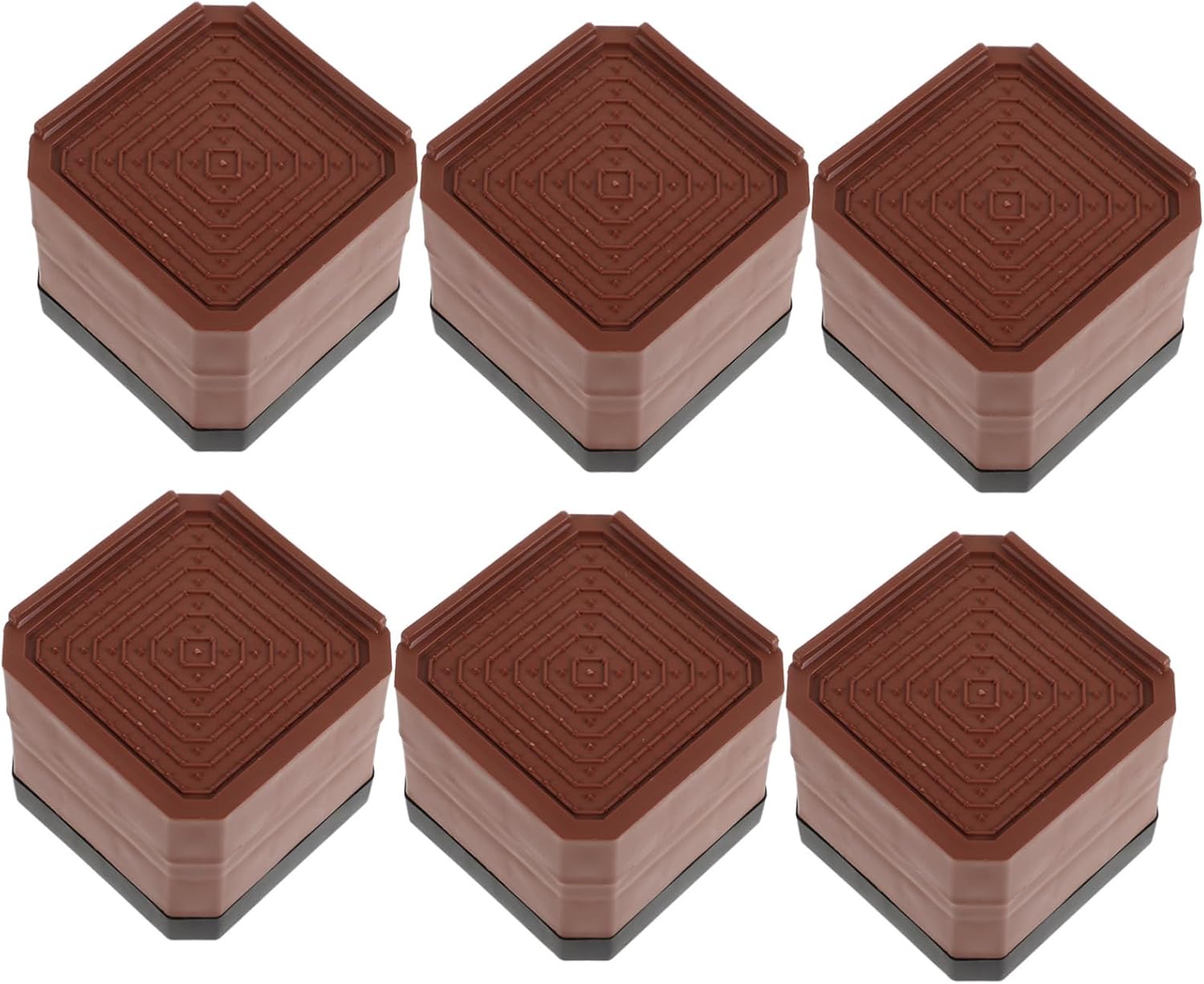 Lurrose 6Pcs Cabinet Riser Pads Slip Furniture Leveling Feet Shock Absorbing Vibration Dampers for Washing Machines and Furniture Durable Plastic Design