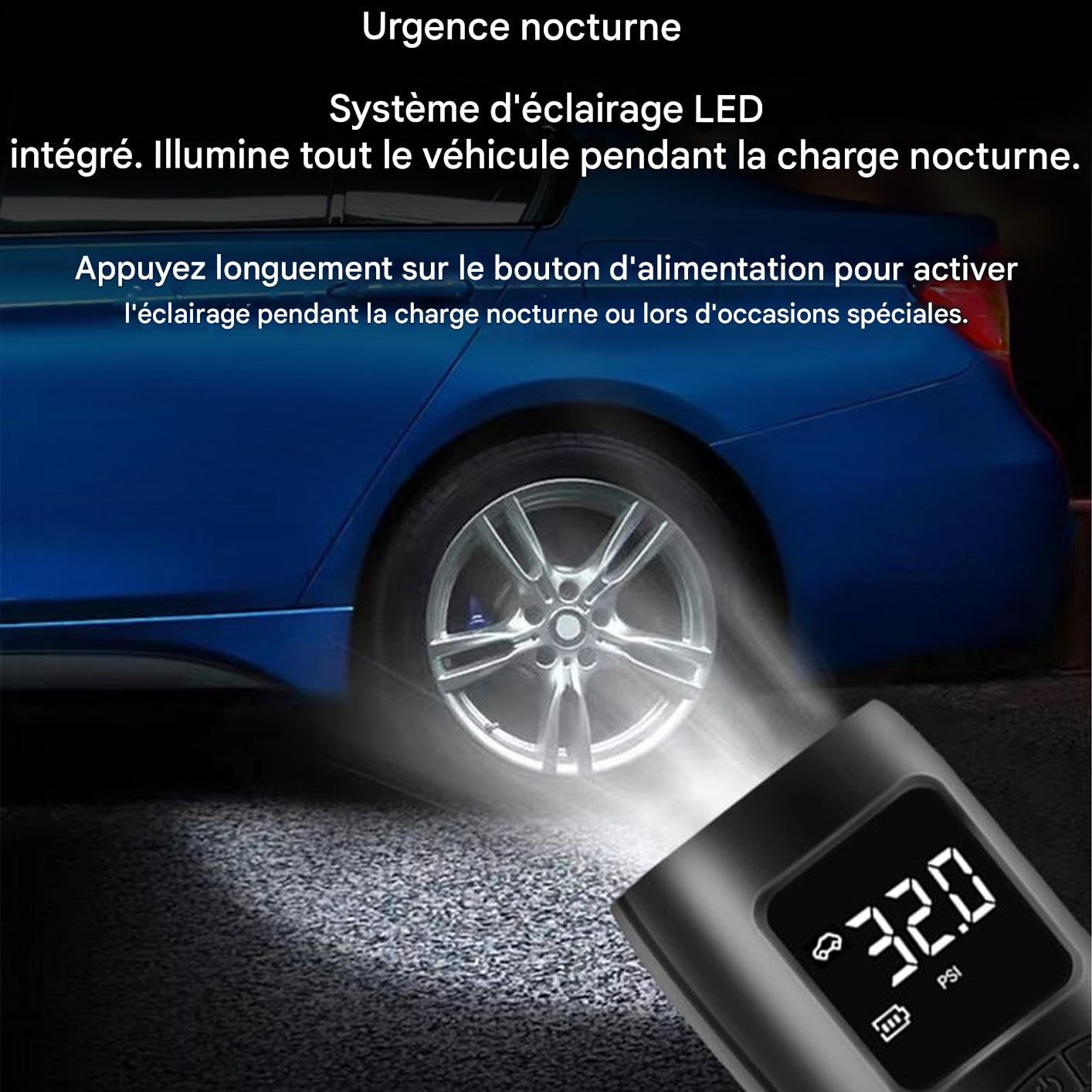Gonfleur de Pneus Outil Électrique Sûr Et Silencieux