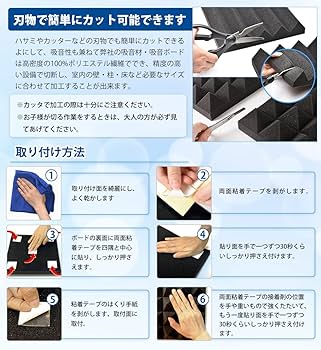Amazon.co.jp: 【SOHAPI】 吸音材 防音 遮音 吸音 消音 騒音軽減