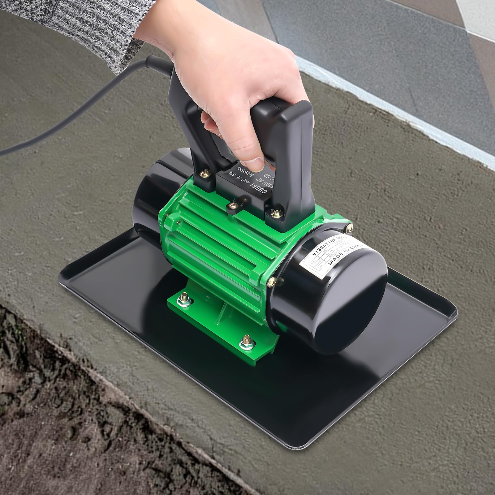Vibratore elettrico per calcestruzzo da 250 W, potenza vibrante 3500 giri/min, 100 kg, portatile, per lavori di calcestruzzo, adatto per artigiani