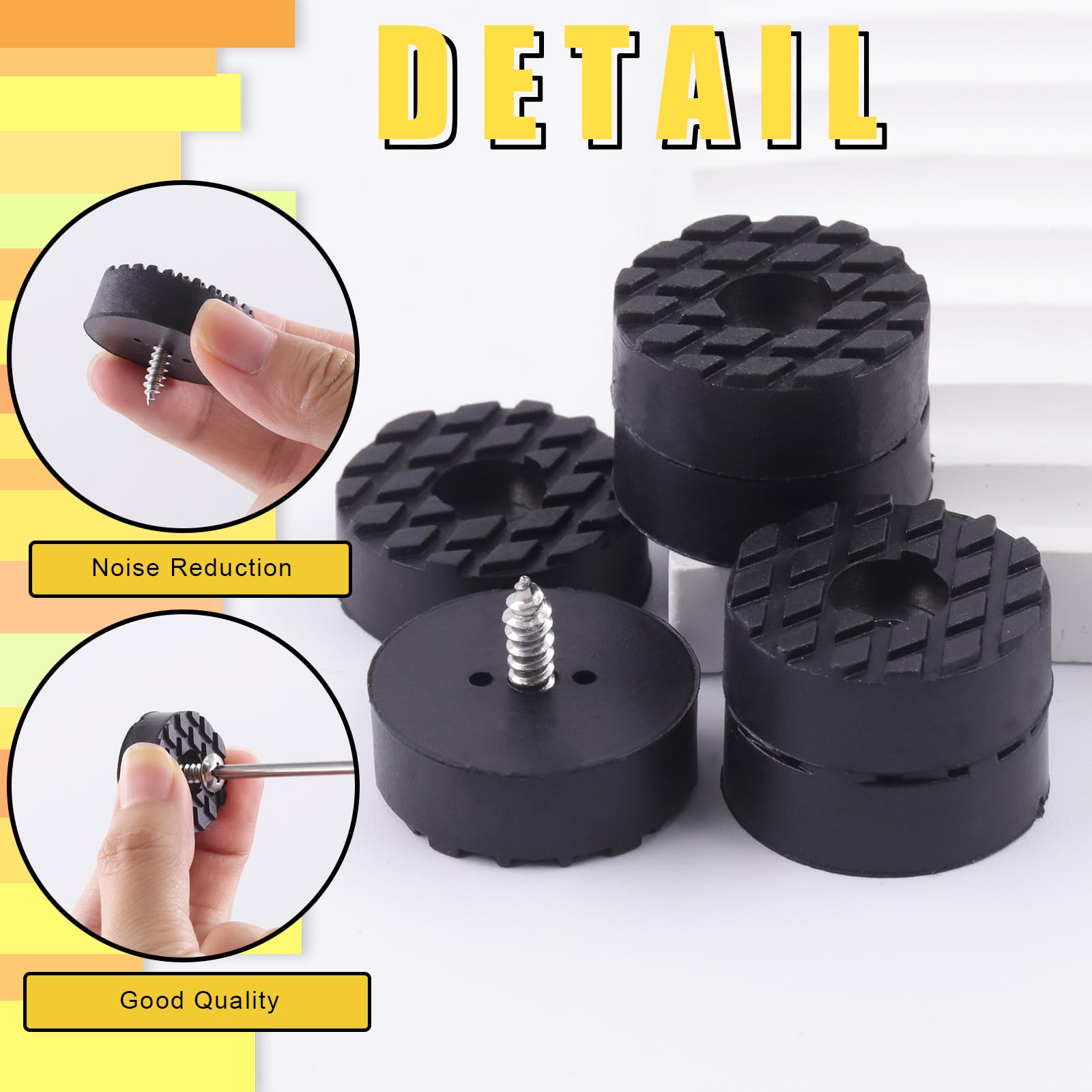 Mardatt 32Pcs 24mm/0.94” Furniture Pads with Screws - Image 3