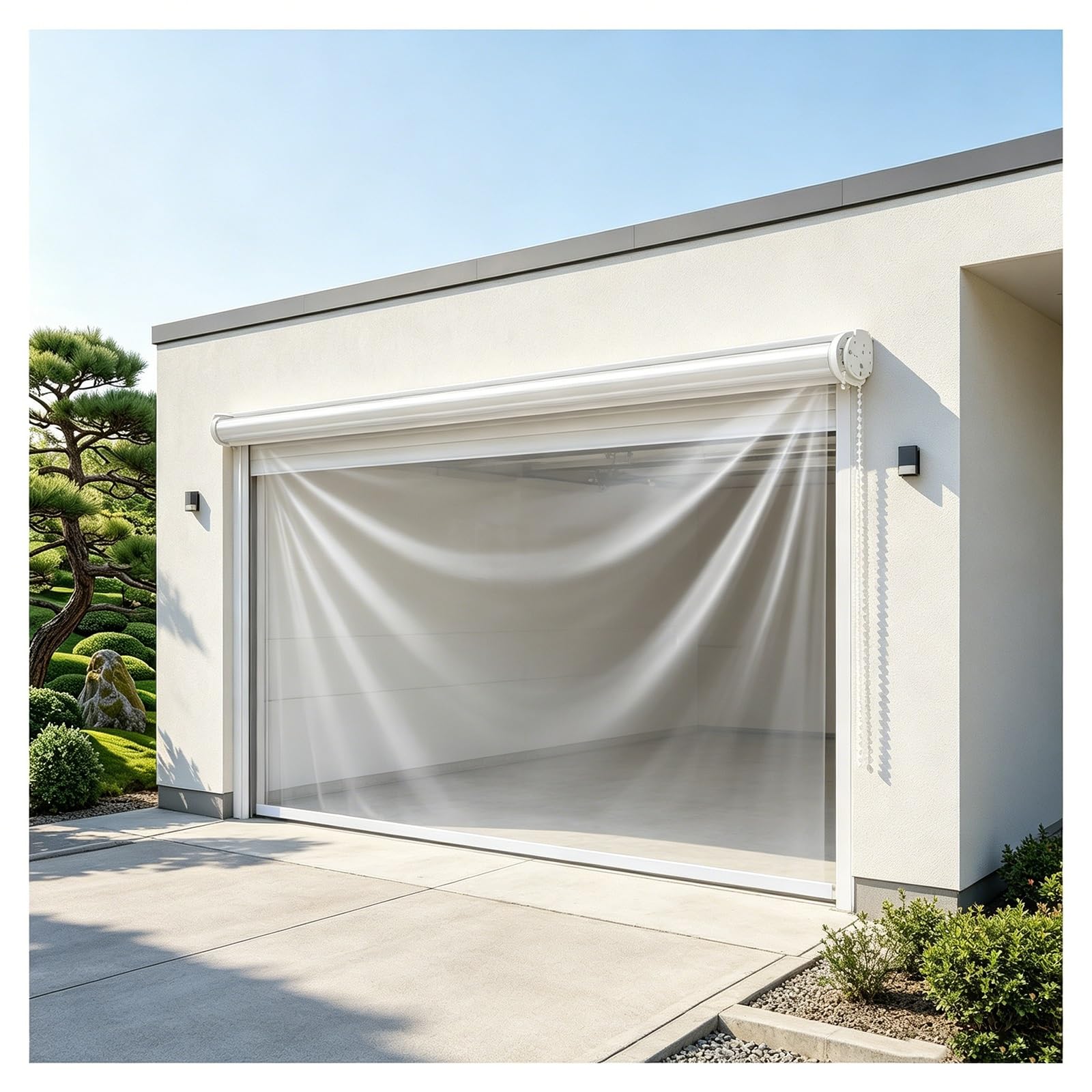 Clear waterproof roll up blinds，vinyl roller shades，0.5mm Thick HD Transparent Screens PVC，porch blinds outdoor roll up weatherproof，Transparent Partition Curtain(W85*H160cm/W33.4*H62.9in)