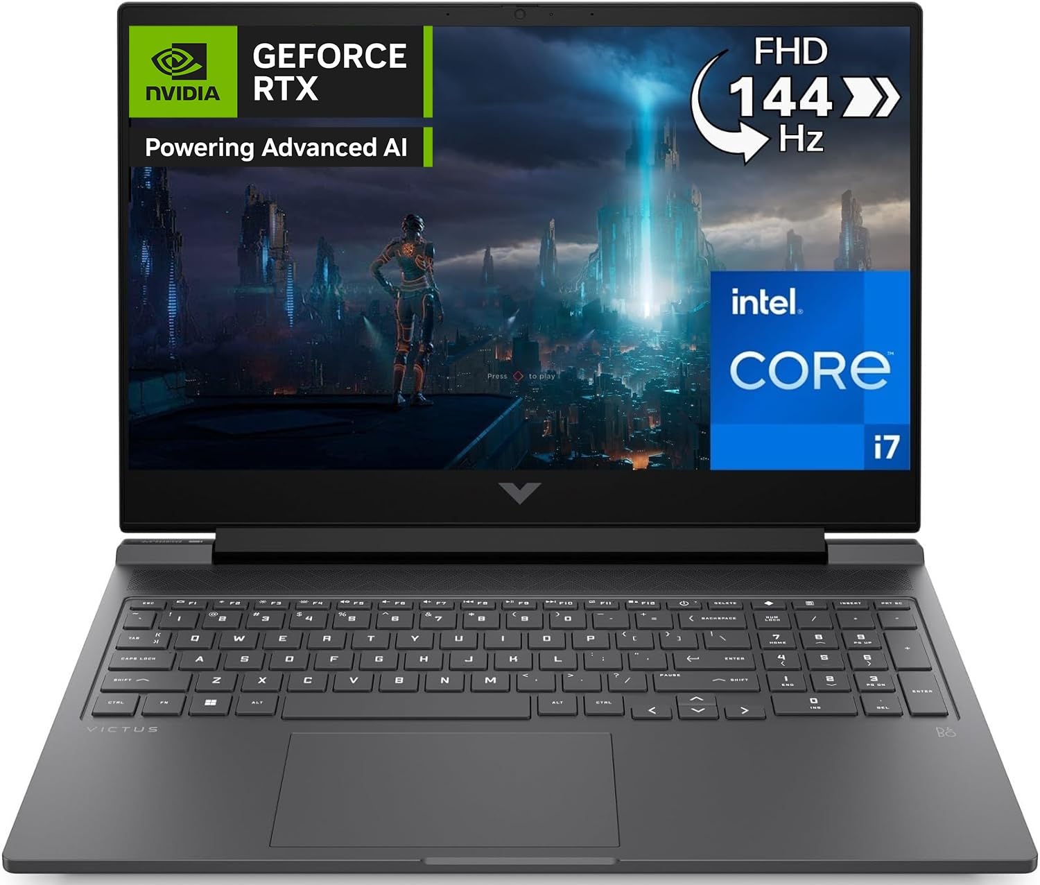 HP Victus 16-r0013sl Notebook, Intel Core i7-13700H, RAM 16GB DDR5 5200MHz, 1TB SSD, Display 16.1" FHD IPS 144Hz, RTX 4070 8GB, Wi-Fi 6E, BLE 5.3, Windows 11, 3 Mesi di PC Game Pass inclusi, Nero Intel Core i7 13700H | RAM 16 GB |SSD 1 TB 16" NVIDIA GeForce RTX 4070 8GB