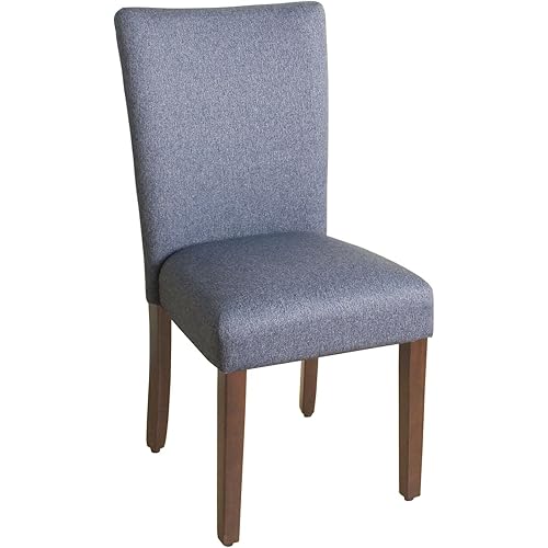 HomePop Parsons Classic Upholstered Accent Dining Chair, Single Pack, Blue