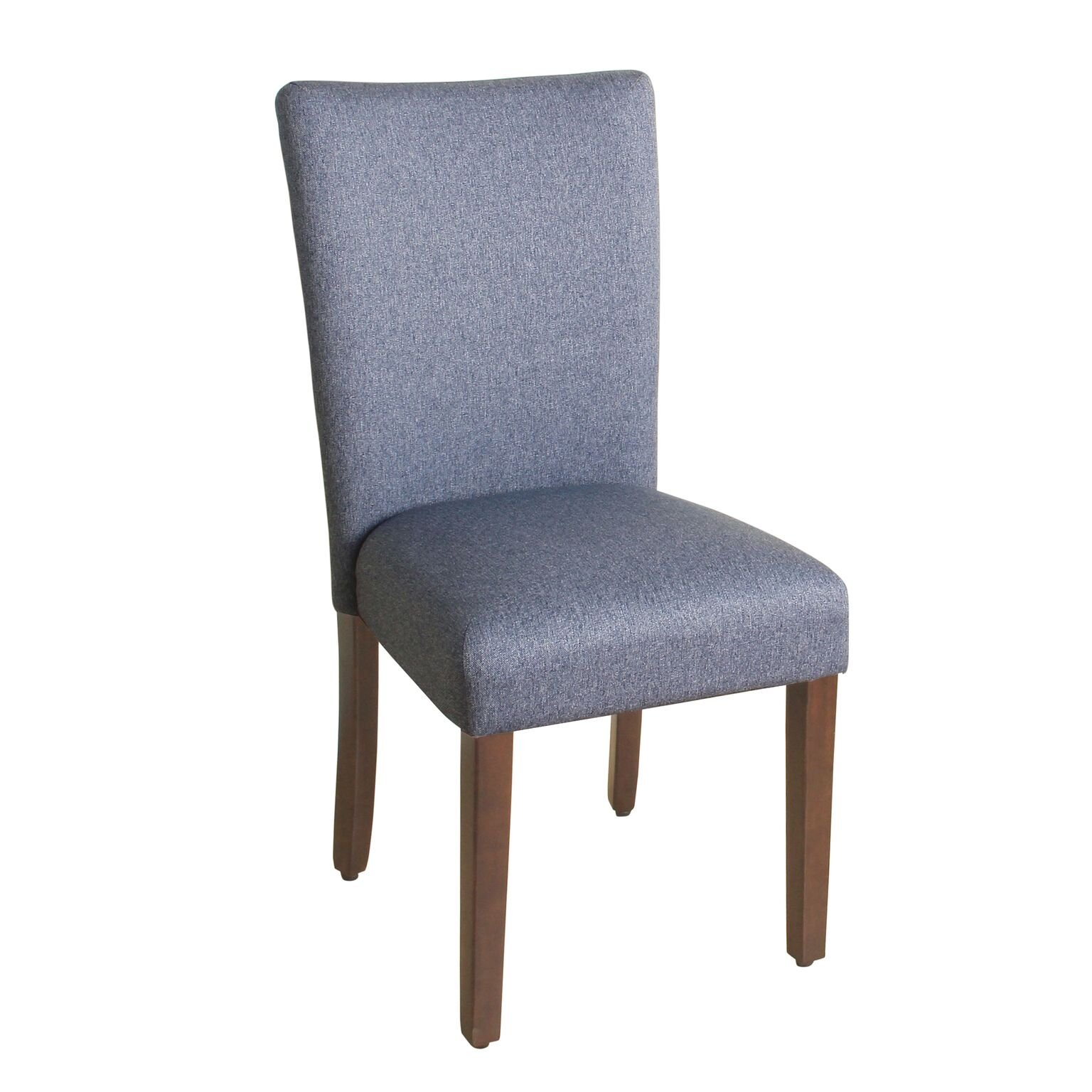 HomePop Parsons Classic Upholstered Accent Dining Chair, Single Pack, Blue