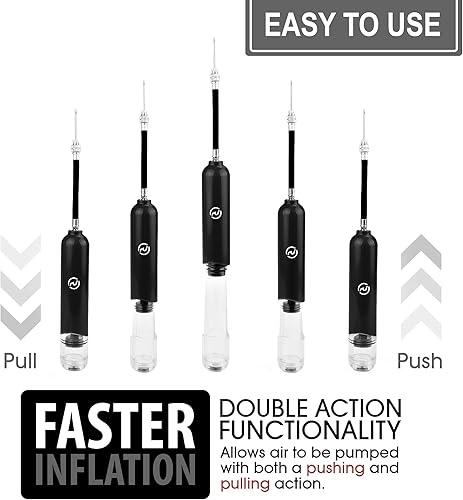 Miniatura 5 de Bomba de pelota para pelotas deportivas  5 agujas  Bomba de baloncesto, bomba de pelota de fútbol  Bomba de aire para pelotas, voleibol, accesorios