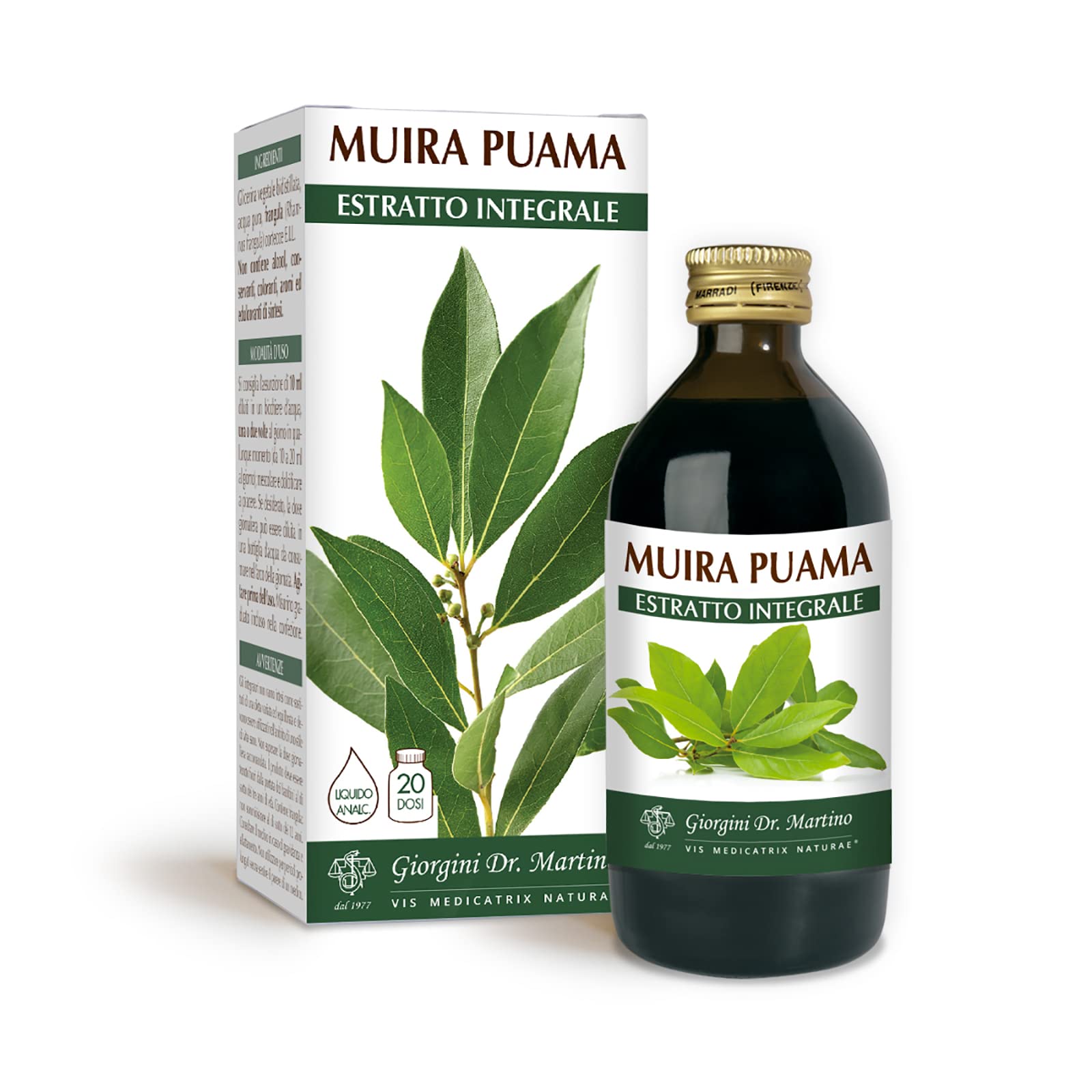 Dr Giorgini Integratore Alimentare, Muira Puama Estratto Integrale Liquido Analcoolico - 200 ml