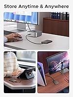 Vista 8 de UGREEN SSD portátil de 1 TB hasta 2000 MB/s, disco duro externo USB C SSD con USB 3.2 Gen 2x2, unidad externa de estado sólido compatible con iPhone