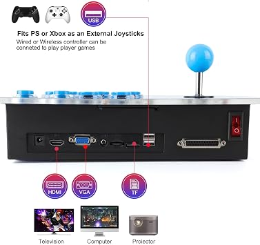 Pandora's Box Arcade 29800 Full HD 1-4P Console (2 Controllers Inc)