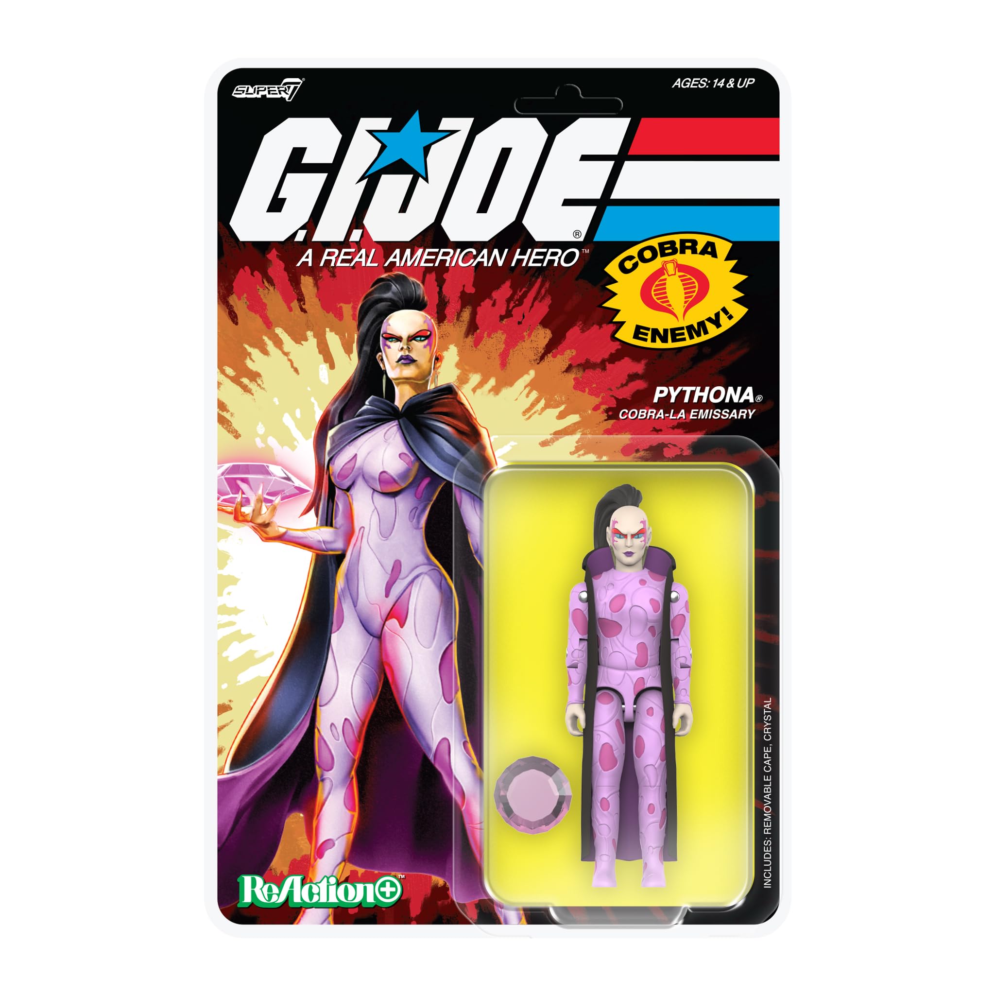 Amazon.com: Super7 Reaction+ G.I. Joe Pythona - 3.75
