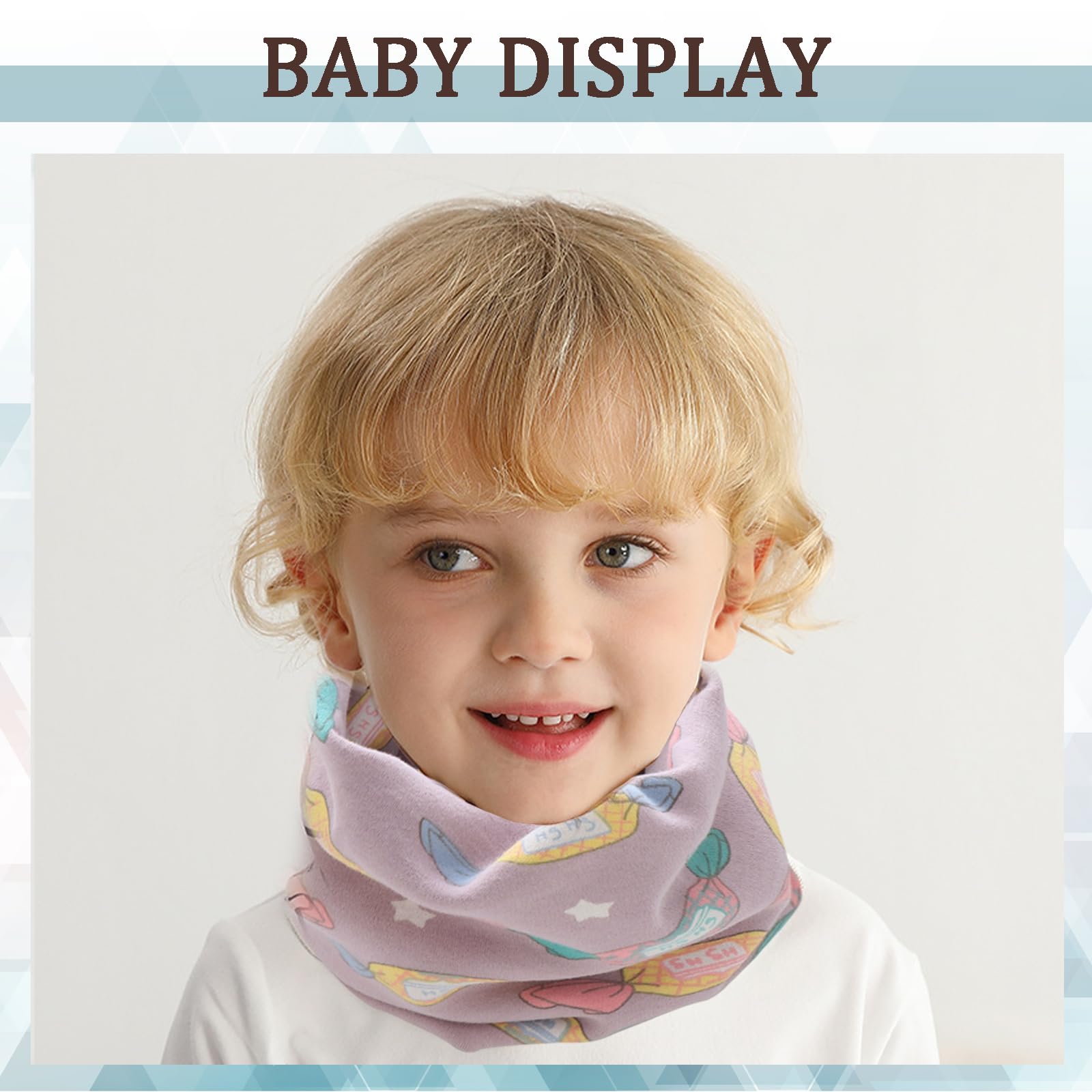 DKDDSSS 4 Pcs Calentador de Cuello, Braga Cuello Niño Braga Cuello Niña, Bufanda para Niños, Invierno Bufanda Tubular para Niños Niñas, 1-12 Años