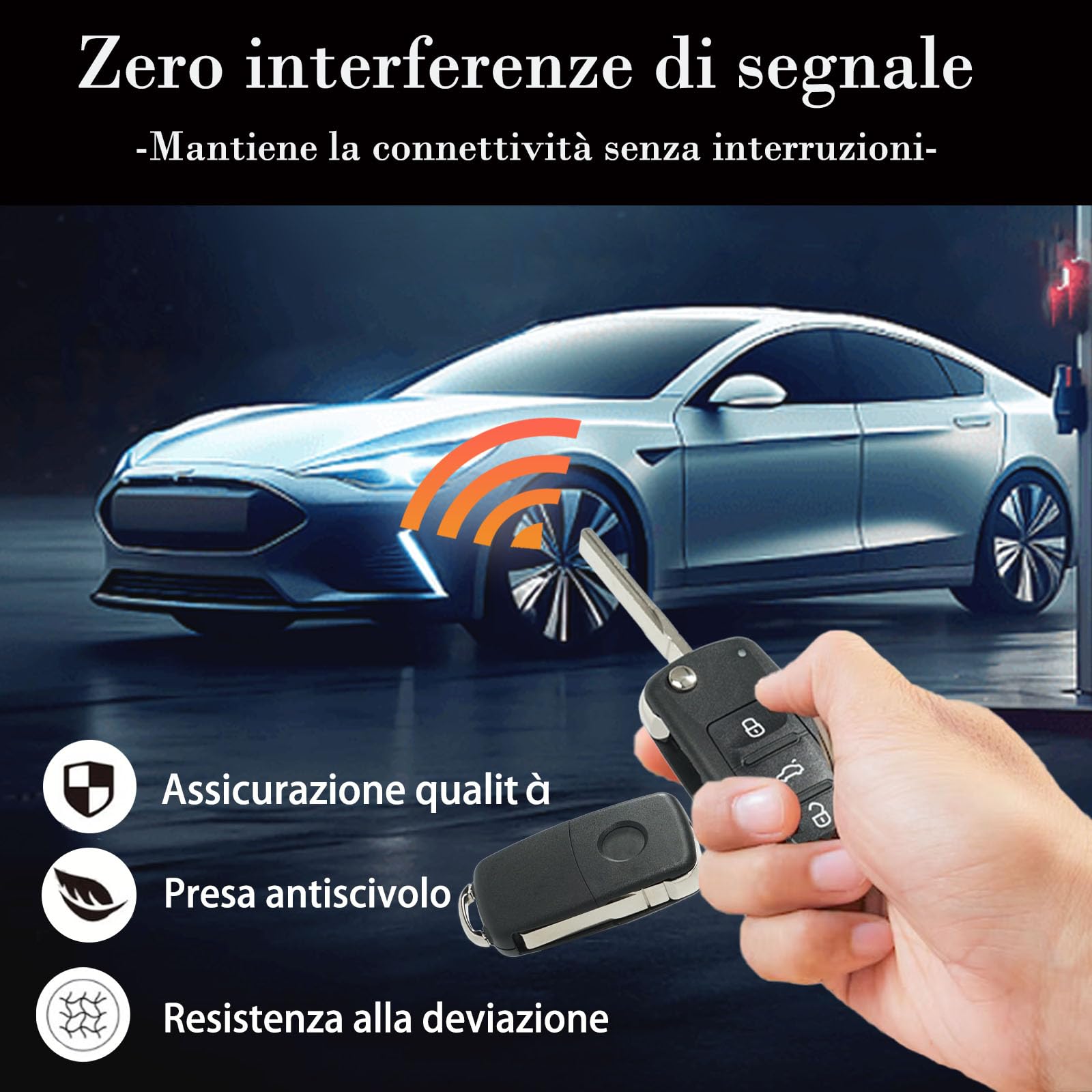 SUPALAND 2 Pezzi Telecomando Chiave Auto con Lama per VW Polo Golf Eos MK6 Beetle Passat Touran Caddy Sharan Jetta Copri Chiave