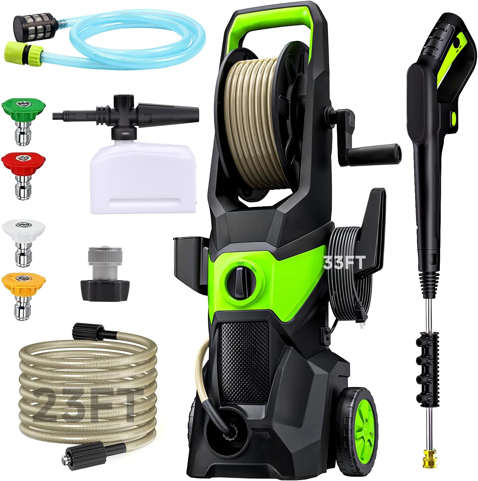 Electric Pressure Washer, High Pressure Cleaning Machine for Cars