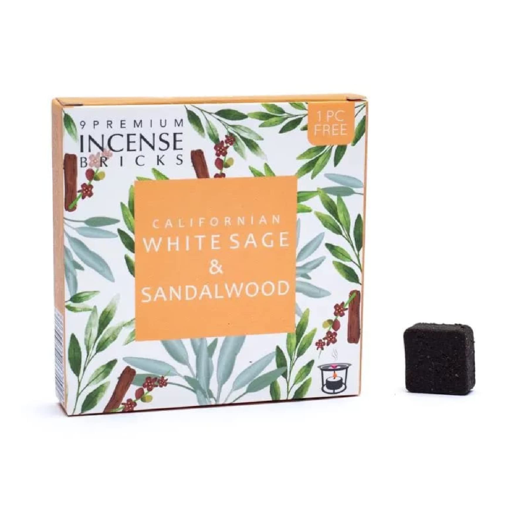 Aromafume Räuchersteine – Weißer Salbei & Sandelholz | 9 Steine Pro Box | Natürliche Duftsteine Für Aromadiffusor
