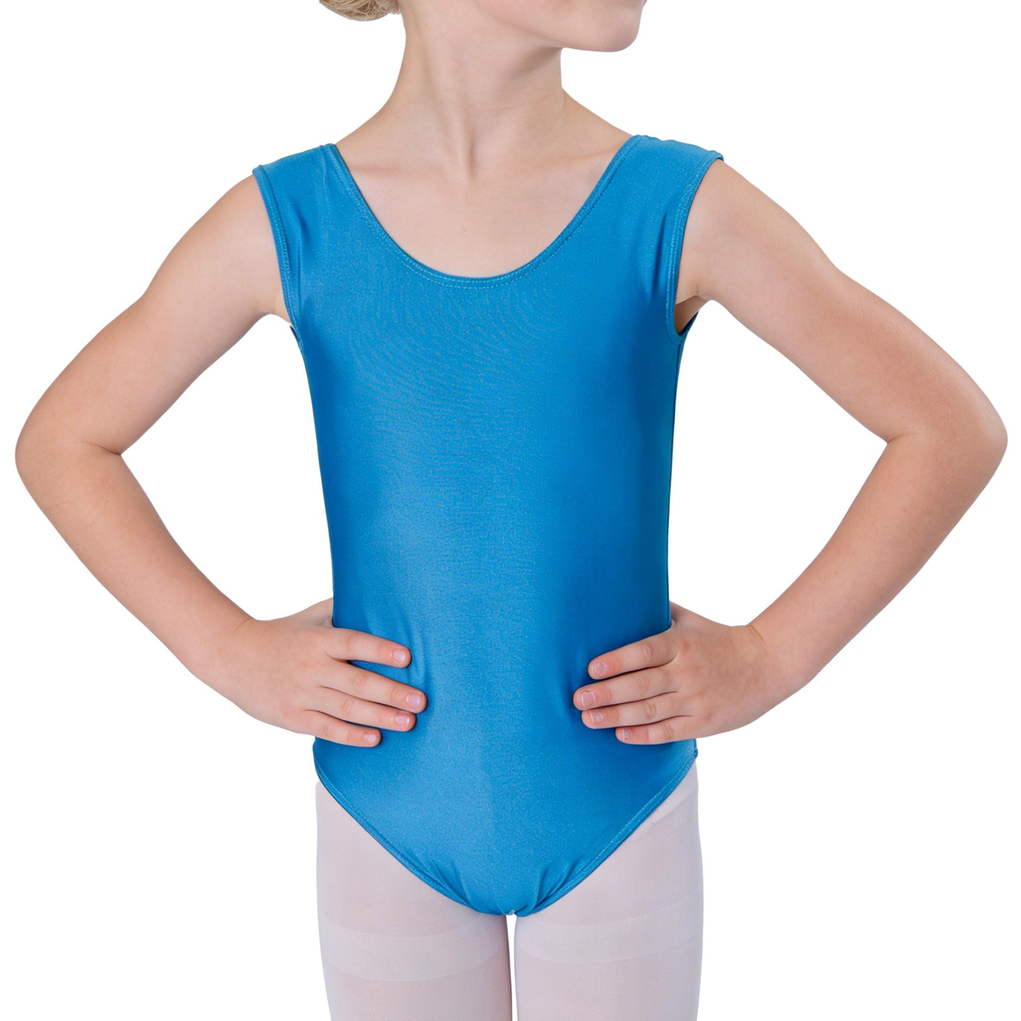 Wildarms Maillot de Ballet para Niñas sin Mangas, Leotardo de Danza Infantil para Gimnasia, Baile y Disfraces — view 10